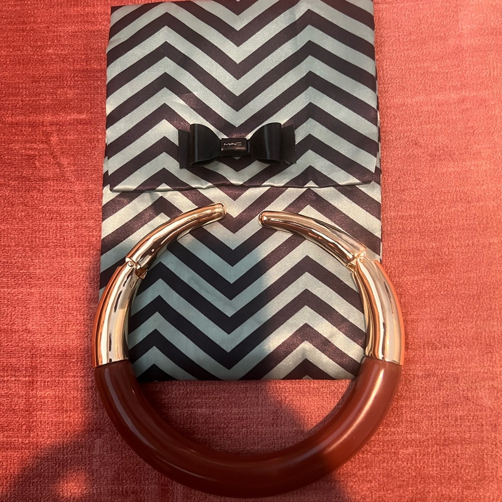 Brown and GOLD Chocker